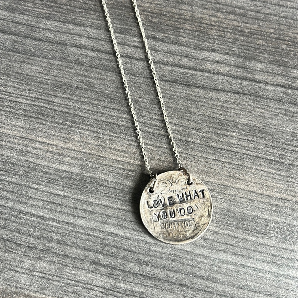 Love what you do and do what you love necklace